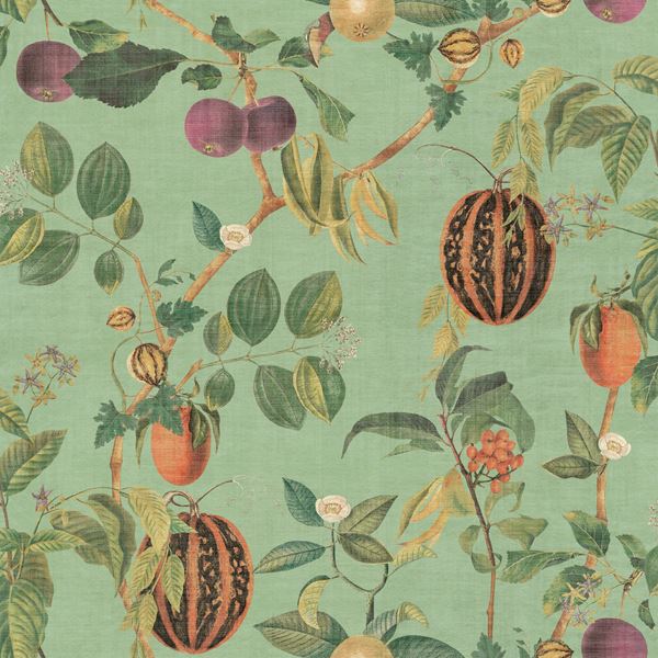 Tropic House Wallpaper - Sage Green